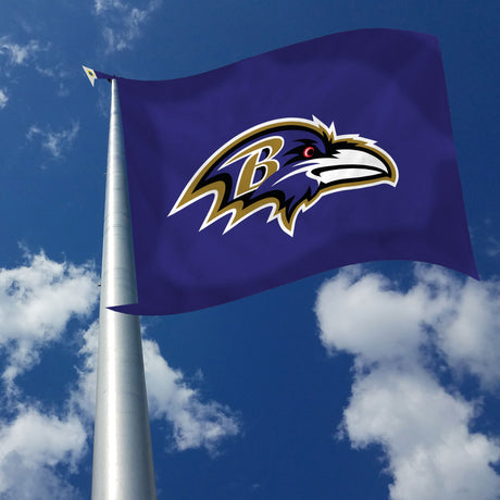 Rico Industries NFL  Baltimore Ravens Standard 3' x 5' Banner Flag-2
