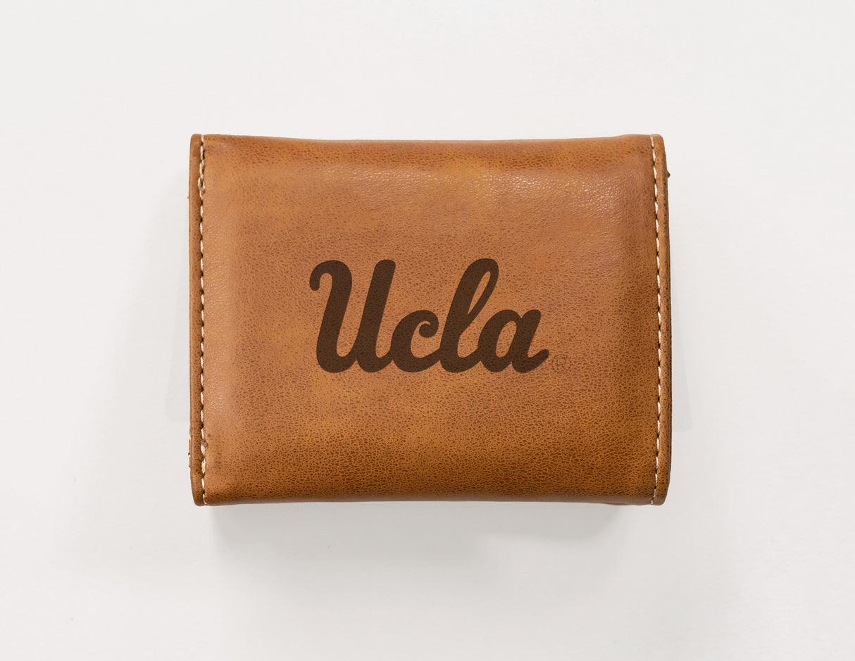 Rico Industries NCAA UCLA Bruins  Laser Engraved Faux Leather Trifold Wallet-1
