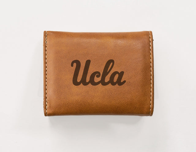 Rico Industries NCAA UCLA Bruins  Laser Engraved Faux Leather Trifold Wallet-1