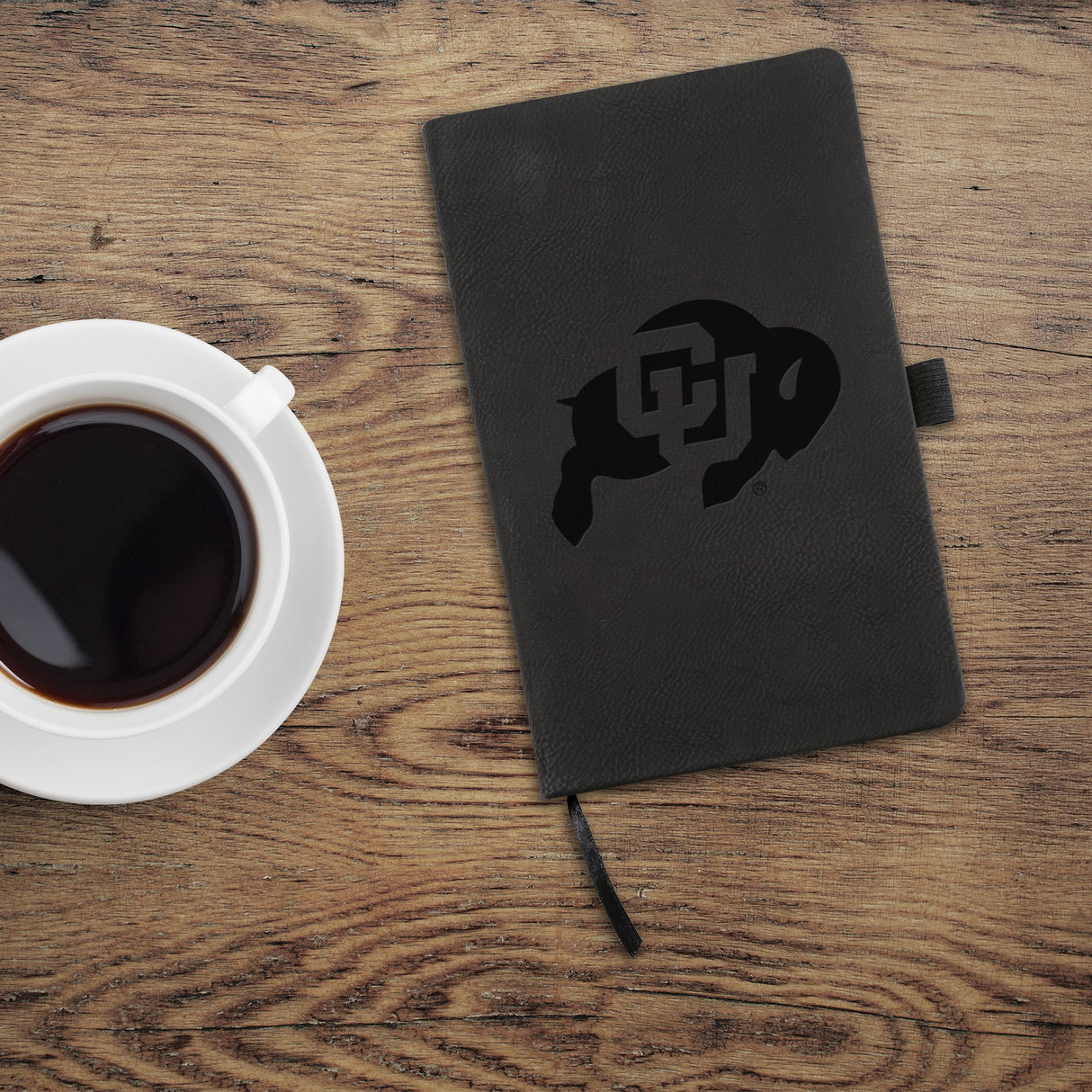 Rico Industries NCAA Colorado Buffaloes Black - Primary Laser Engraved Small Notepad-1