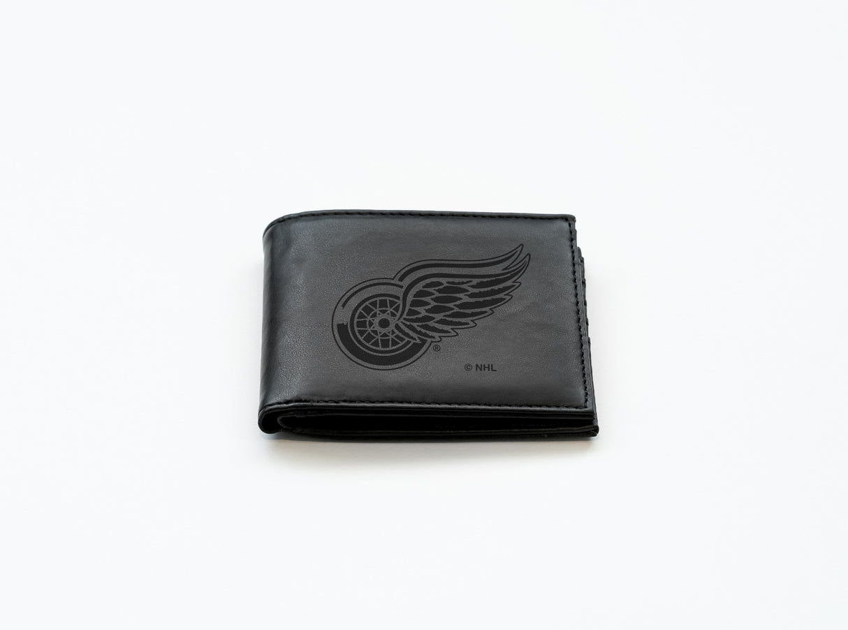 Rico Industries NHL  Detroit Red Wings  Laser Engraved Billfold Wallet-2