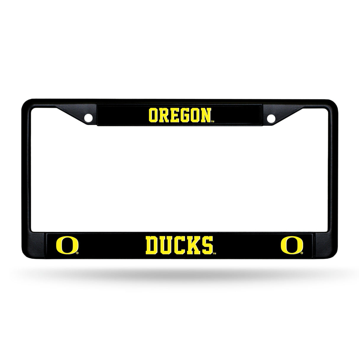 Rico Industries NCAA Oregon Ducks Chrome License Plate Frame with Plastic Inserts