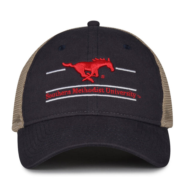 The Game Headwear Southern Methodist SMU Split Bar Trucker Hat