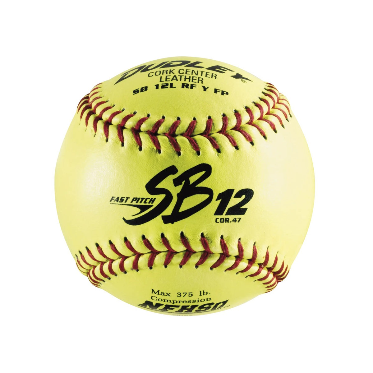 Dudley One Dozen NFHS SB12 Leather Fastpitch Softballs-1