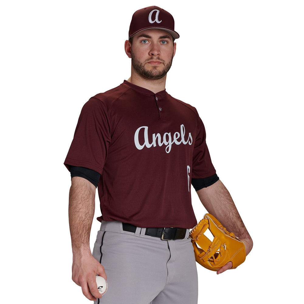 Champro Men's Turn Two 2 Button Baseball Jersey