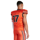 Custom Waist Length Single-Ply Reversible Football Jersey Team Football Jerseys