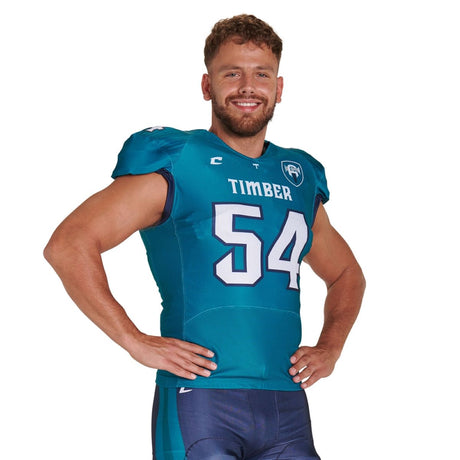 Custom Collegiate Football Jersey with Lineman Cut Sleeves Team Football Jerseys