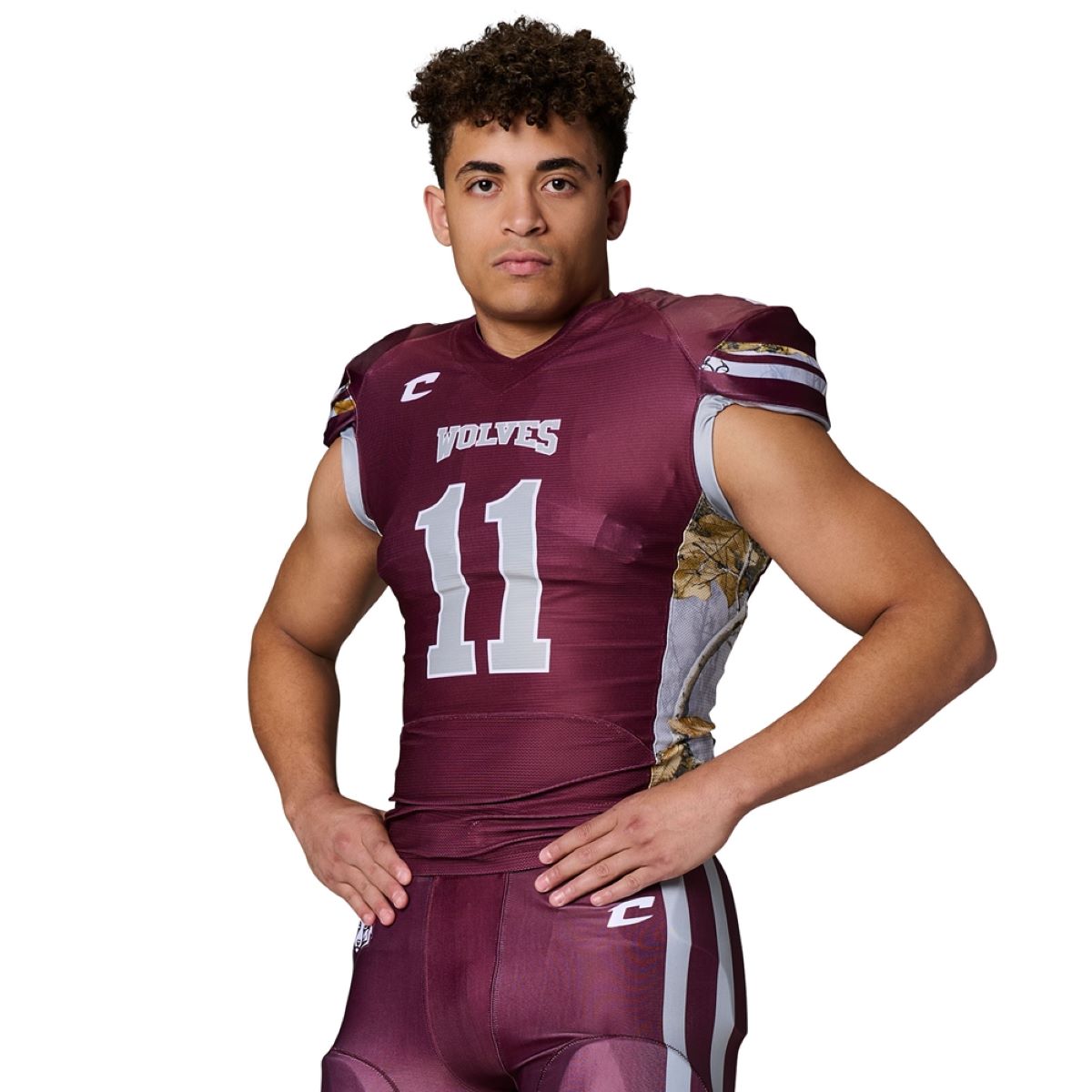 Custom RealTree Pattern Collegiate Football Jersey with Lineman-Cut Sleeves Team Football Jerseys