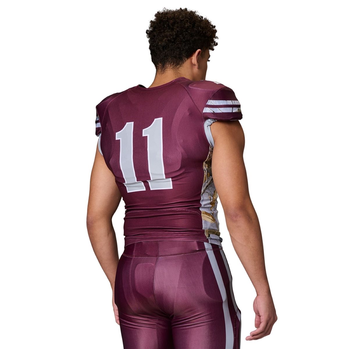 Custom RealTree Pattern Collegiate Football Jersey with Lineman-Cut Sleeves Team Football Jerseys