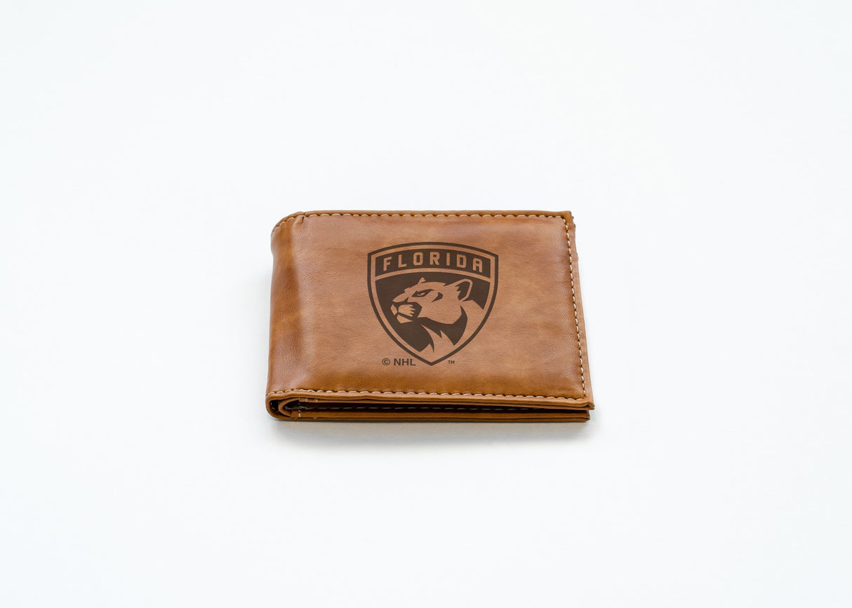 Rico Industries NHL  Florida Panthers  Laser Engraved Billfold Wallet-2