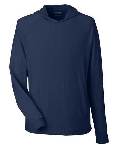North End Men's JAQ Stretch Performance Hooded Long Sleeve T-Shirt-1