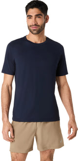 Asics Men's Short Sleeve Hthr Tech Top-1