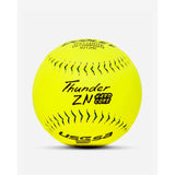 Dudley One Dozen USSSA Thunder ZN Hard Core Leather Slowpitch Softballs-1
