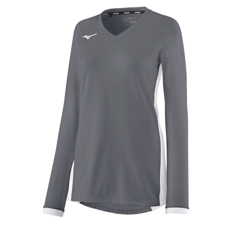 Mizuno Girl's Spike Long Sleeve Volleyball Jersey-1