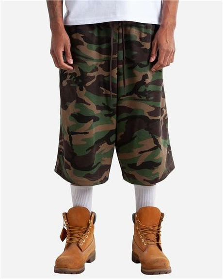 Shaka Wear Men's Baggy Fleece Shorts-1