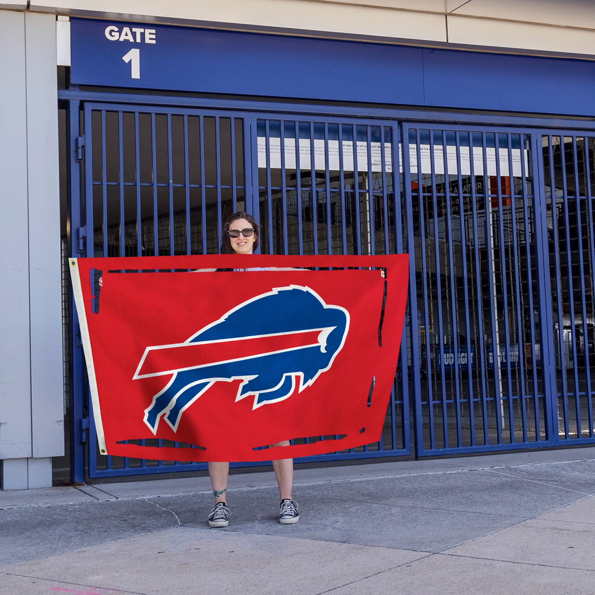 Rico Industries NFL  Buffalo Bills Standard 3' x 5' Banner Flag-4