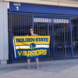 Rico Industries NBA  Golden State Warriors Bold 3' x 5' Banner Flag-3
