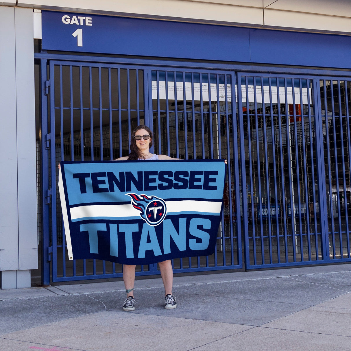 Rico Industries NFL  Tennessee Titans Bold 3' x 5' Banner Flag-3