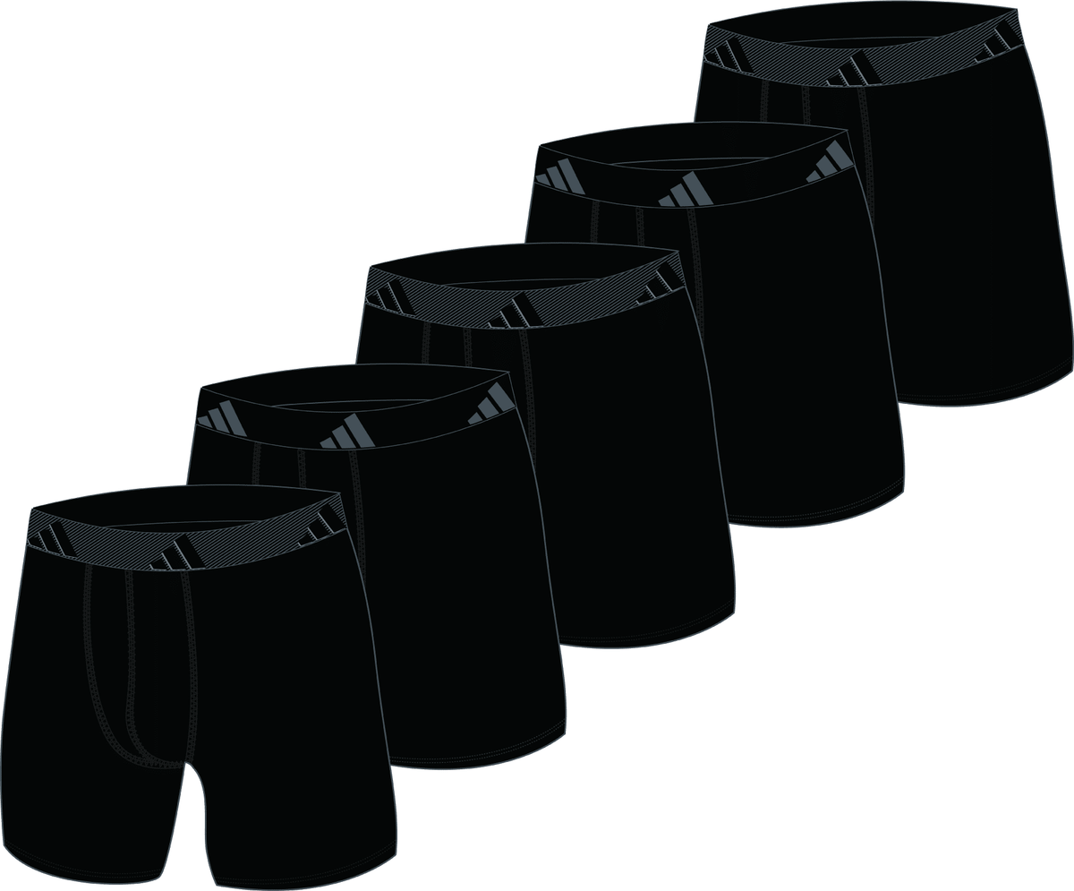 adidas Men's Classic All Day Microfiber 5-Pack Boxer Brief