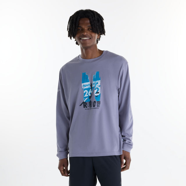 New Balance Men's NYC Marathon Graphic Longsleeve T-Shirt - RUNYC-1