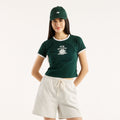 New Balance Women's Collegiate Badge Fitted Baby Ringer T-Shirt-1