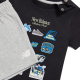 New Balance Infant & Toddler Sticker Pack T-Shirt & Shorts Set-3