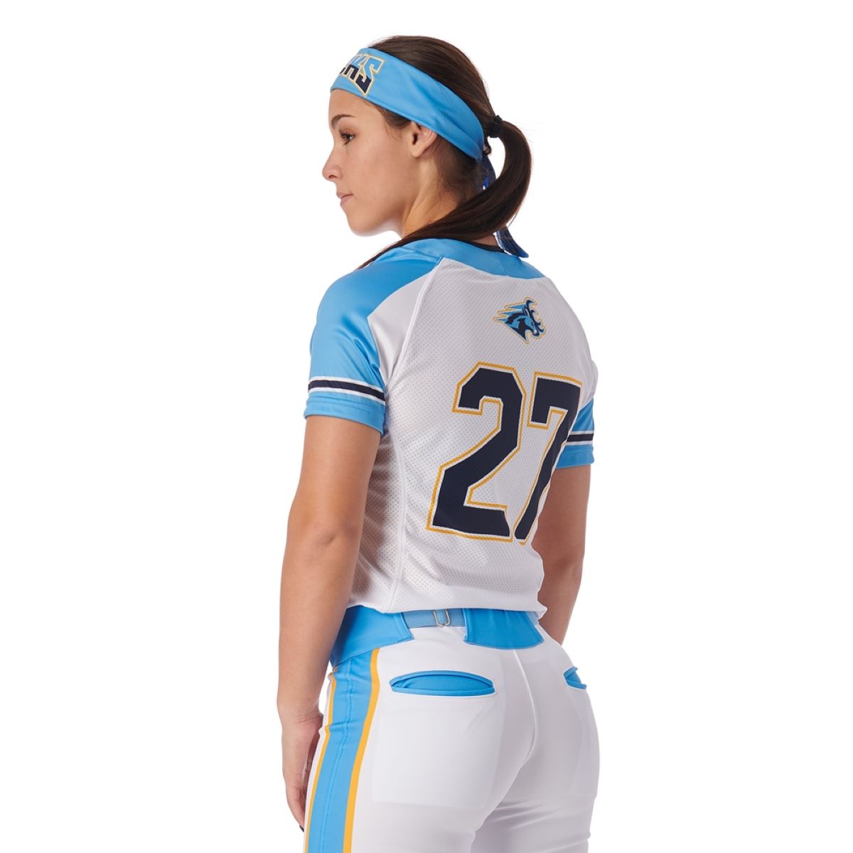 Custom Two Button Short Sleeve Loose Jersey Team Softball Jerseys