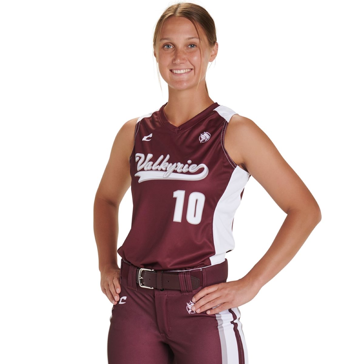 Custom V Neck Loose Racerback Jersey Team Softball Jerseys