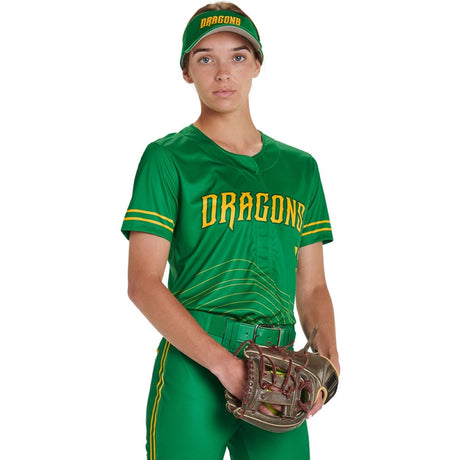 Custom Faux Front Short Sleeve Loose Jersey Team Softball Jerseys