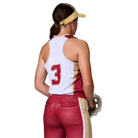 Custom Full Racerback Sleeveless Fitted Jersey Team Softball Jerseys