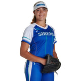 Custom Single Ply Reversible V-Neck Short Sleeve Loose Jersey Team Softball Jerseys