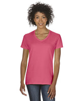 Gildan Women's Heavy Cotton 100% Cotton V-Neck T-Shirt 5V00L