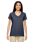 Gildan Women's Heavy Cotton 100% Cotton V-Neck T-Shirt 5V00L