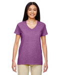 Gildan Women's Heavy Cotton 100% Cotton V-Neck T-Shirt 5V00L