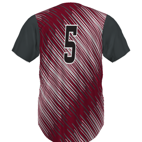 Russell Sublimated Two-Button Baseball Jersey Team Baseball Jerseys