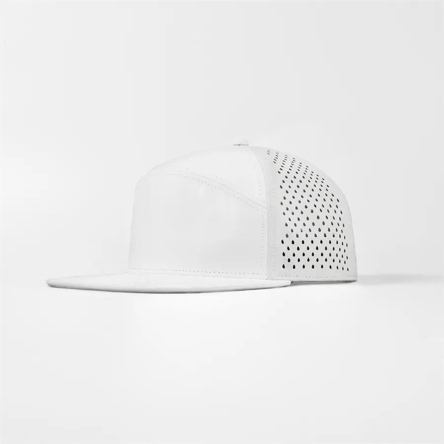 Perforated 6-Panel Arch Cap Unisex Accessories Hats & Caps