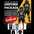 Custom Football Home & Away Uniform Package Team Football Uniform Package