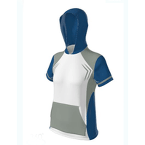 Champro Women's Short Sleeve T-Shirt Hoodie with Pocket League Outfitters