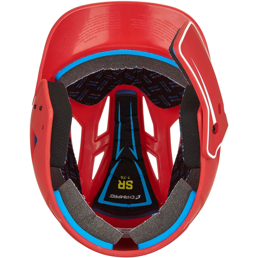 Champro HX Legend Plus 2-Tone Batting Helmet with Jaw Flap