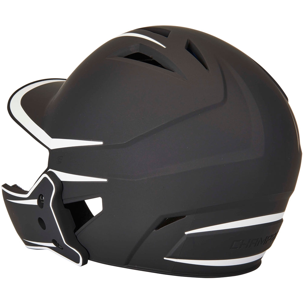 Champro HX Legend Plus 2-Tone Batting Helmet with Jaw Flap