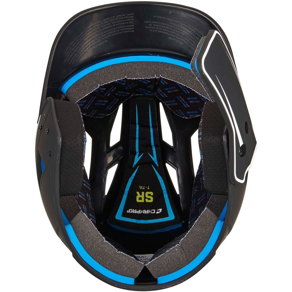 Champro HX Legend Plus 2-Tone Batting Helmet with Jaw Flap