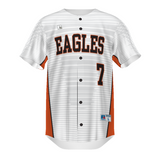 Russell Youth Sublimated Faux Full-Button Baseball Jersey Team Baseball Jerseys
