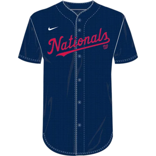 Nike Washington Nationals Youth Dri-Fit Full Button Jersey