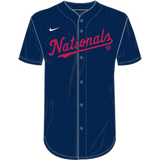 Nike Washington Nationals Youth Dri-Fit Full Button Jersey
