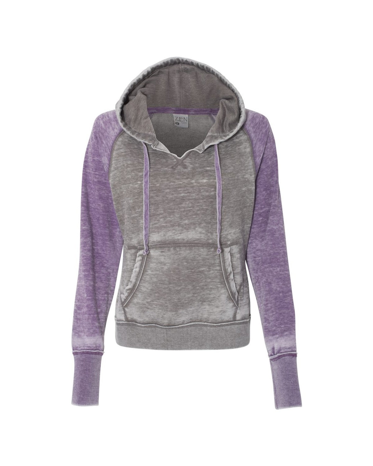J. America Women's Zen Contrast Pullover Hoodie 8926