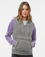 J. America Women's Zen Contrast Pullover Hoodie 8926