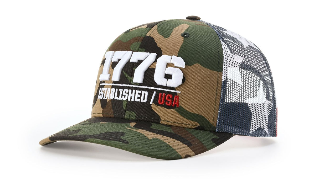 Richardson 112PM Printed Mesh Trucker Cap League Outfitters