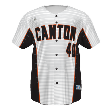 Russell Sublimated Faux Full-Button Baseball Jersey Team Baseball Jerseys