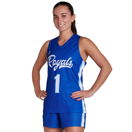 Custom Full Racerback Sleeveless Fitted Jersey Womens, Girls Team Lacrosse Jerseys