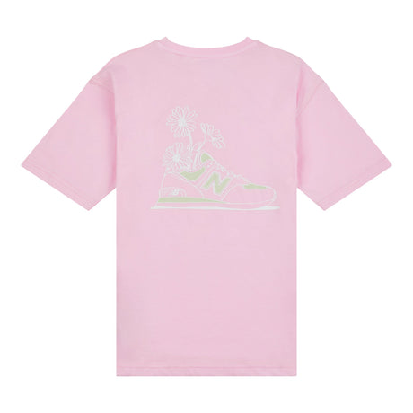 New Balance Youth Girl's Floral Sneaker Graphics T-Shirt Youth Apparel Shirts & Tops
